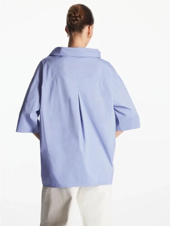 COS Roll Neck Tunic Top - Picture 3 of 9